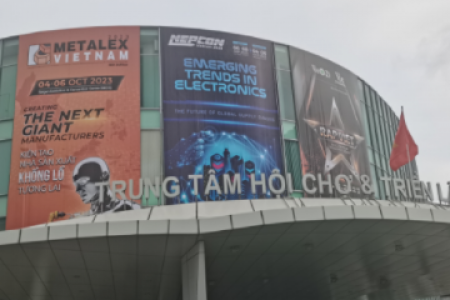南京大地水刀參加越南機床展